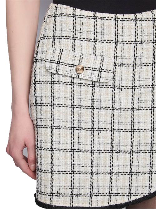 GAUDÌ JEANS wool-blend check mini skirt GAUDI JEANS | 521BD75003525015-01